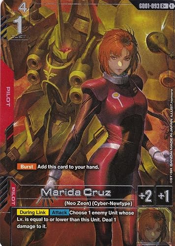 Marida Cruz (Alt. Art) - GD01-093 - Rare - Newtype Rising - Gundam TCG - Einzelkarte - Offiziell - Anime - mit LMS-Trading Karte von LMS Trading