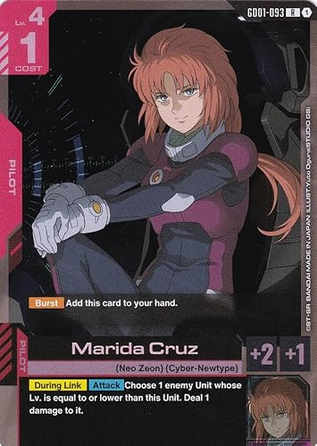 Marida Cruz - GD01-093 - Rare - Newtype Rising - Gundam TCG - Einzelkarte - Offiziell - Anime - mit LMS-Trading Karte von LMS Trading
