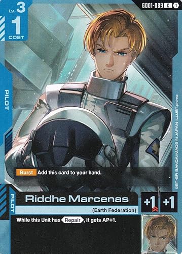 Middhe Marcenas - GD01-089 - Common - Newtype Rising - Gundam TCG - Einzelkarte - Offiziell - Anime - mit LMS-Trading Karte Middhe Marcenas - GD01-089 - Common - Newtype Rising - Gundam TCG - Einzelkarte - Offiziell - Anime - mit LMS-Trading Karte von LMS Trading