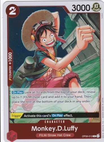 Monkey.D.Luffy (OP06-013) (V.1) - Rare - Wings of The Captain - One Piece Card Game - Einzelkarte - mit LMS Trading Grußkarte von LMS Trading