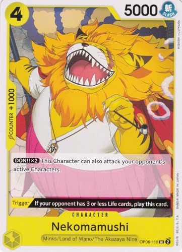 Nekomamushi (OP06-110) - Uncommon - Wings of The Captain - One Piece Card Game - Einzelkarte - mit LMS Trading Grußkarte von LMS Trading