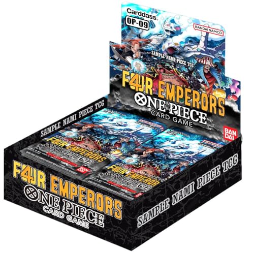 One Piece Card Game - The Four Emperors (4 Emperors) - OP09 - Display (24 Booster Packs) - Englisch - Originalverpackt mit LMS Trading Grußkarte von LMS Trading