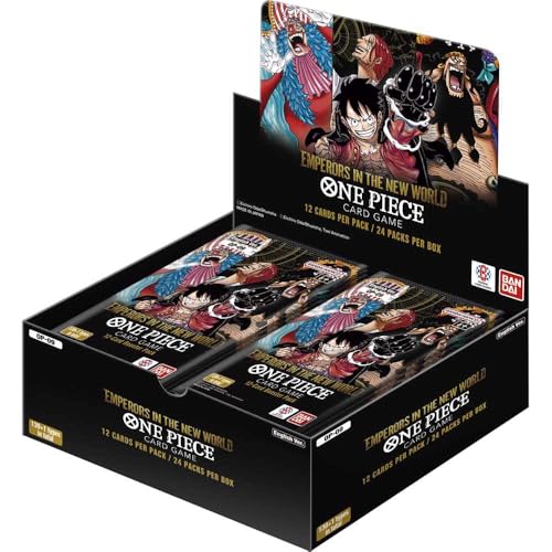 LMS Trading One Piece Card Game - The Four Emperors (The New Emperor) - OP09 - Display (24 Booster Packs) - Englisch - Originalverpackt Grußkarte von LMS Trading