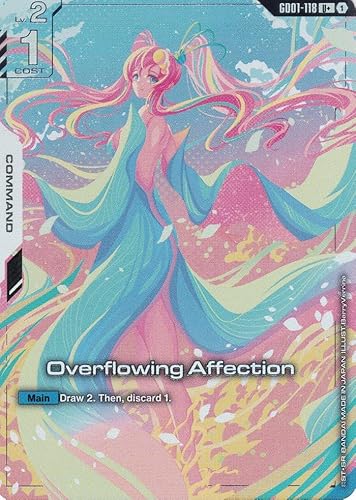 Overflowing Affection (Alt. Art) - GD01-118 - Uncommon - Newtype Rising - Gundam TCG - Einzelkarte - Offiziell - Anime - mit LMS-Trading Karte von LMS Trading