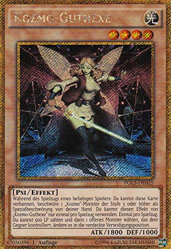 PGL3-DE025 - Kozmo-Guthexe - Gold Secret Rare - Deutsch - Premium Gold: Infinite Gold - mit LMS Trading Fieldcenter-Karte Yugioh PGL3-DE025 - Kozmo-Guthexe - Gold Secret Rare - Deutsch - Premium Gold: Infinite Gold - mit LMS Trading Fieldcenter-Karte Yugioh von LMS Trading