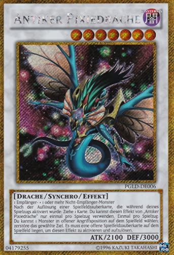PGLD-DE006 - Antiker Pixiedrache - Gold Secret Rare - Deutsch - Premium Gold - mit LMS Trading Fieldcenter-Karte Yugioh PGLD-DE006 - Antiker Pixiedrache - Gold Secret Rare - Deutsch - Premium Gold - mit LMS Trading Fieldcenter-Karte Yugioh von LMS Trading