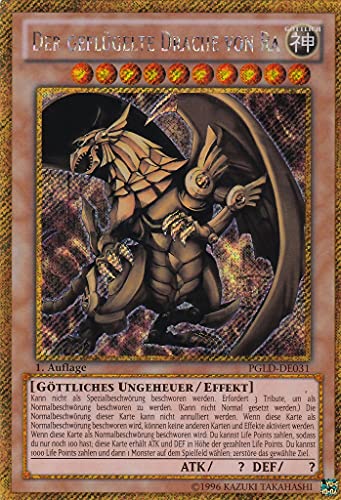 PGLD-DE031 - Der geflügelte Drache von Ra - Gold Secret Rare - Deutsch - Premium Gold - mit LMS Trading Fieldcenter-Karte Yugioh PGLD-DE031 - Der geflügelte Drache von Ra - Gold Secret Rare - Deutsch - Premium Gold - mit LMS Trading Fieldcenter-Karte Yugioh von LMS Trading