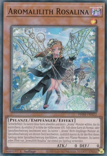 PHNI-DE022 - Aromalilith Rosalina - Super Rare - 1. Auflage - DEUTSCH - Phantom Nightmare - mit LMS Trading Fieldcenter-Karte Yugioh von LMS Trading