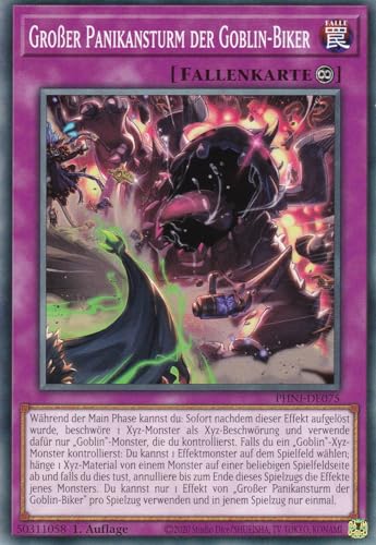 PHNI-DE075 - Großer Panikansturm der Goblin - Biker - Common - 1. Auflage - DEUTSCH - Phantom Nightmare - mit LMS Trading Fieldcenter-Karte Yugioh von LMS Trading