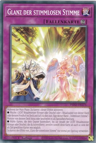 PHNI-DE076 - Glanz der Stimmlosen Stimme - Common - 1. Auflage - DEUTSCH - Phantom Nightmare - mit LMS Trading Fieldcenter-Karte Yugioh PHNI-DE076 - Glanz der Stimmlosen Stimme - Common - 1. Auflage - DEUTSCH - Phantom Nightmare - mit LMS Trading Fieldcenter-Karte Yugioh von LMS Trading