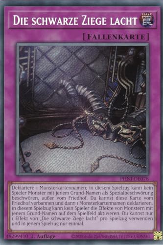 PHNI-DE078 - Die Schwarze Ziege Lacht - Secret Rare - 1. Auflage - DEUTSCH - Phantom Nightmare - mit LMS Trading Fieldcenter-Karte Yugioh PHNI-DE078 - Die Schwarze Ziege Lacht - Secret Rare - 1. Auflage - DEUTSCH - Phantom Nightmare - mit LMS Trading Fieldcenter-Karte Yugioh von LMS Trading