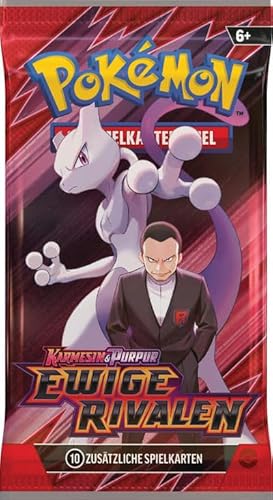 PKM - Ewige Rivalen - Booster Pack - Deutsch - Originalverpackt - Karmesin & Purpur (KP10) - mit LMS Trading Grußkarte von LMS Trading