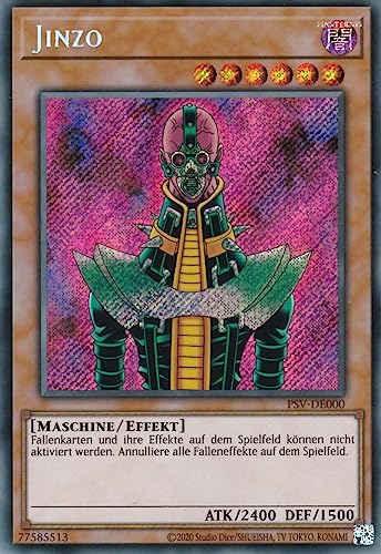 PSV-DE000 - Jinzo - Secret Rare - Reprint - Deutsch - Pharaoh’s Servant (25th Anniversary Edition) - mit LMS Trading Fieldcenter-Karte Yugioh von LMS Trading