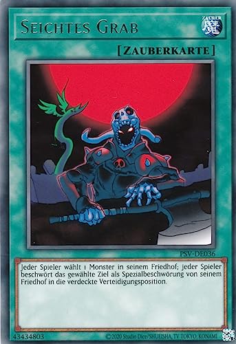 PSV-DE036 - Seichtes Grab - Rare - Reprint - Deutsch - Pharaoh’s Servant (25th Anniversary Edition) - mit LMS Trading Fieldcenter-Karte Yugioh von LMS Trading