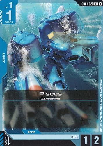 Pisces OZ-09MMS - GD01-021 - Common - Newtype Rising - Gundam TCG - Einzelkarte - Offiziell - Anime - mit LMS-Trading Karte Pisces OZ-09MMS - GD01-021 - Common - Newtype Rising - Gundam TCG - Einzelkarte - Offiziell - Anime - mit LMS-Trading Karte von LMS Trading