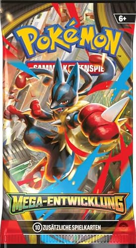 Pokémon Mega Entwicklung – 1 Booster Pack (Deutsch) | TCG Sammelkarten zum Sammeln & Spielen | Original Pokémon Karten von LMS Trading