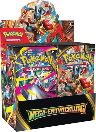 Pokemon Mega Entwicklung - 36 Booster Packs Display (Deutsch) | TCG Karten zum Sammeln & Spielen | Originale Pkm Trading Cards von LMS Trading