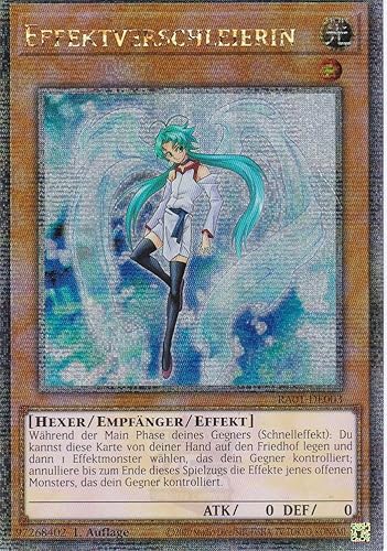 RA01-DE003 - Effektverschleierin - Quarter Century Secret Rare - 1. Auflage - DEUTSCH - 25th Anniversary Rarity Collection - mit LMS Trading Fieldcenter-Karte Yugioh von LMS Trading