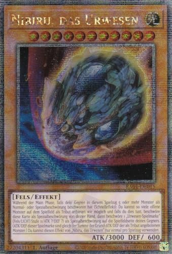 RA01-DE015 - Nibiru, das Urwesen - Quarter Century Secret Rare - 1. Auflage - DEUTSCH - 25th Anniversary Rarity Collection - mit LMS Trading Fieldcenter-Karte Yugioh von LMS Trading