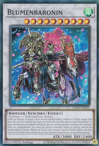 RA01-DE034 - Blumenbaronin - Super Rare - 1. Auflage - DEUTSCH - 25th Anniversary Rarity Collection - mit LMS Trading Fieldcenter-Karte Yugioh RA01-DE034 - Blumenbaronin - Super Rare - 1. Auflage - DEUTSCH - 25th Anniversary Rarity Collection - mit LMS Trading Fieldcenter-Karte Yugioh von LMS Trading