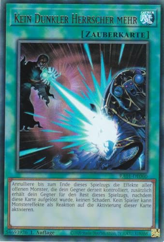 RA01-DE060 - Kein Dunkler Herrscher mehr - Ultimate Rare - 1. Auflage - DEUTSCH - 25th Anniversary Rarity Collection - mit LMS Trading Fieldcenter-Karte Yugioh von LMS Trading