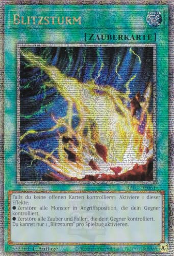 RA01-DE061 - Blitzsturm - Quarter Century Secret Rare - 1. Auflage - DEUTSCH - 25th Anniversary Rarity Collection - mit LMS Trading Fieldcenter-Karte Yugioh RA01-DE061 - Blitzsturm - Quarter Century Secret Rare - 1. Auflage - DEUTSCH - 25th Anniversary Rarity Collection - mit LMS Trading Fieldcenter-Karte Yugioh von LMS Trading