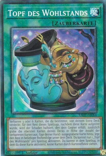 RA01-DE066 - Topf des Wohlstands - Collectors Rare - 1. Auflage - DEUTSCH - 25th Anniversary Rarity Collection - mit LMS Trading Fieldcenter-Karte Yugioh von LMS Trading