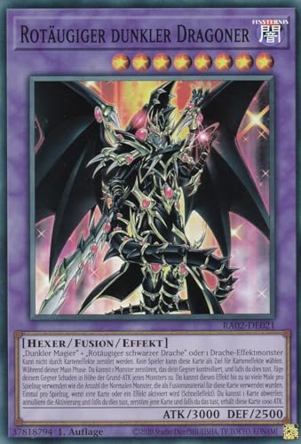 RA02-DE021 - Rotäugiger dunkler Dragoner - Super Rare - 1. Auflage - Deutsch - 25th Anniversary Rarity Collection II - mit LMS Trading Fieldcenter-Karte Yugioh RA02-DE021 - Rotäugiger dunkler Dragoner - Super Rare - 1. Auflage - Deutsch - 25th Anniversary Rarity Collection II - mit LMS Trading Fieldcenter-Karte Yugioh von LMS Trading