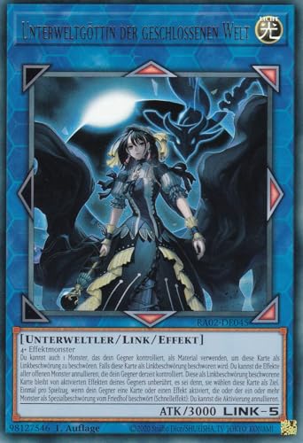 RA02-DE045 - Unterweltgöttin der geschlossenen Welt - Ultra Rare - 1. Auflage - Deutsch - 25th Anniversary Rarity Collection II - mit LMS Trading Fieldcenter-Karte Yugioh RA02-DE045 - Unterweltgöttin der geschlossenen Welt - Ultra Rare - 1. Auflage - Deutsch - 25th Anniversary Rarity Collection II - mit LMS Trading Fieldcenter-Karte Yugioh von LMS Trading