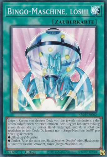 RA02-DE062 - Bingo-Maschine, los!!! - Super Rare - 1. Auflage - Deutsch - 25th Anniversary Rarity Collection II - mit LMS Trading Fieldcenter-Karte Yugioh RA02-DE062 - Bingo-Maschine, los!!! - Super Rare - 1. Auflage - Deutsch - 25th Anniversary Rarity Collection II - mit LMS Trading Fieldcenter-Karte Yugioh von LMS Trading