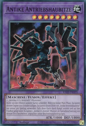 RA03-DE035 - Antike Antriebshaubitze - Super Rare - Deutsch - 1. Auflage - Quarter Century Bonanza - mit LMS Trading Fieldcenter-Karte Yugioh RA03-DE035 - Antike Antriebshaubitze - Super Rare - Deutsch - 1. Auflage - Quarter Century Bonanza - mit LMS Trading Fieldcenter-Karte Yugioh von LMS Trading