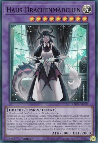 RA03-DE037 - Haus-Drachenmädchen - Super Rare - Deutsch - 1. Auflage - Quarter Century Bonanza - mit LMS Trading Fieldcenter-Karte Yugioh RA03-DE037 - Haus-Drachenmädchen - Super Rare - Deutsch - 1. Auflage - Quarter Century Bonanza - mit LMS Trading Fieldcenter-Karte Yugioh von LMS Trading