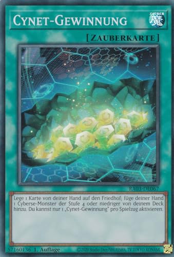 RA03-DE067 - Cynet-Gewinnung - Super Rare - Deutsch - 1. Auflage - Quarter Century Bonanza - mit LMS Trading Fieldcenter-Karte Yugioh RA03-DE067 - Cynet-Gewinnung - Super Rare - Deutsch - 1. Auflage - Quarter Century Bonanza - mit LMS Trading Fieldcenter-Karte Yugioh von LMS Trading