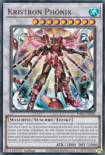 RA04-DE058 - Kristron Phönix - Ultra Rare - Deutsch - 1. Auflage - Quarter Century Stampede von LMS Trading