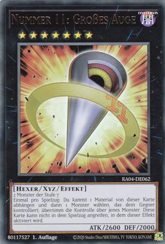 RA04-DE062 - Nummer 11: Großes Auge - Ultra Rare - Deutsch - 1. Auflage - Quarter Century Stampede von LMS Trading