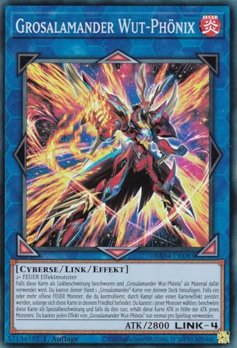 RA04-DE083 - Grosalamander Wut-Phönix - Super Rare - Deutsch - 1. Auflage - Quarter Century Stampede RA04-DE083 - Grosalamander Wut-Phönix - Super Rare - Deutsch - 1. Auflage - Quarter Century Stampede von LMS Trading