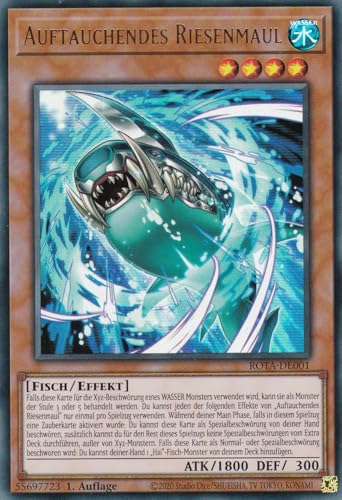 ROTA-DE001 - Auftauchendes Riesenmaul - Ultra Rare - Deutsch - 1. Auflage - Rage of The Abyss - mit LMS Trading Fieldcenter-Karte Yugioh ROTA-DE001 - Auftauchendes Riesenmaul - Ultra Rare - Deutsch - 1. Auflage - Rage of The Abyss - mit LMS Trading Fieldcenter-Karte Yugioh von LMS Trading