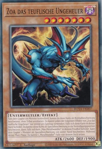 ROTA-DE007 - Zoa das teuflische Ungeheuer - Common - Deutsch - 1. Auflage - Rage of The Abyss - mit LMS Trading Fieldcenter-Karte Yugioh von LMS Trading