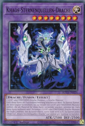 ROTA-DE034 - Khaos-Sternenquellen-Drache - Common - Deutsch - 1. Auflage - Rage of The Abyss - mit LMS Trading Fieldcenter-Karte Yugioh ROTA-DE034 - Khaos-Sternenquellen-Drache - Common - Deutsch - 1. Auflage - Rage of The Abyss - mit LMS Trading Fieldcenter-Karte Yugioh von LMS Trading