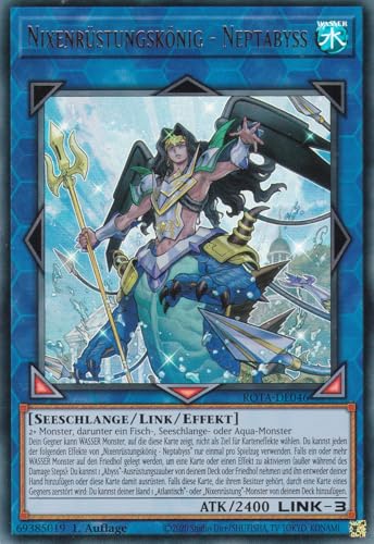 ROTA-DE046 - Nixenrüstungskönig - Neptabyss - Ultra Rare - Deutsch - 1. Auflage - Rage of The Abyss - mit LMS Trading Fieldcenter-Karte Yugioh von LMS Trading
