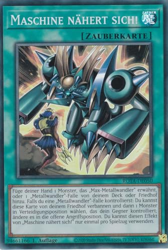 ROTA-DE050 - Maschine nähert Sich! - Super Rare - Deutsch - 1. Auflage - Rage of The Abyss - mit LMS Trading Fieldcenter-Karte Yugioh von LMS Trading