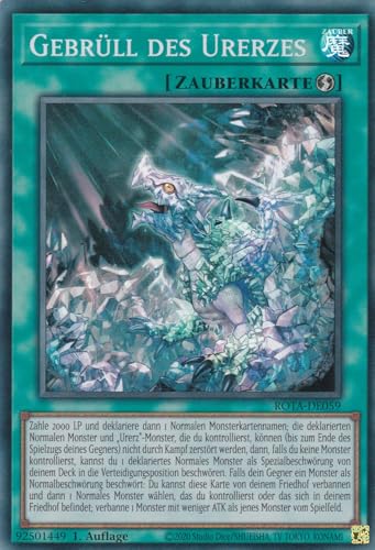 ROTA-DE059 - Gebrüll des Urerzes - Super Rare - Deutsch - 1. Auflage - Rage of The Abyss - mit LMS Trading Fieldcenter-Karte Yugioh von LMS Trading