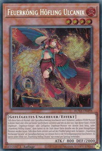 ROTA-DE098 - Feuerkönig Höfling Ulcanix - Secret Rare - Deutsch - 1. Auflage - Rage of The Abyss - mit LMS Trading Fieldcenter-Karte Yugioh ROTA-DE098 - Feuerkönig Höfling Ulcanix - Secret Rare - Deutsch - 1. Auflage - Rage of The Abyss - mit LMS Trading Fieldcenter-Karte Yugioh von LMS Trading
