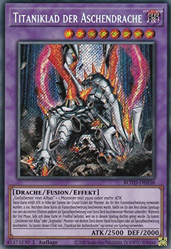 ROTD-DE038 - Titaniklad der Aschendrache - Secret Rare - 1. Auflage - Deutsch - Rise of The Duelist - mit LMS Trading Fieldcenter-Karte Yugioh ROTD-DE038 - Titaniklad der Aschendrache - Secret Rare - 1. Auflage - Deutsch - Rise of The Duelist - mit LMS Trading Fieldcenter-Karte Yugioh von LMS Trading