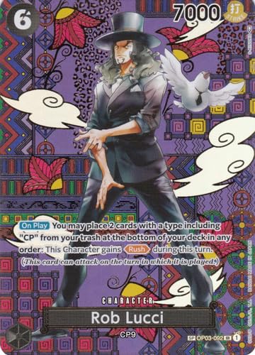 Rob Lucci (OP03-092) - Special Rare - Awakening of The New - One Piece Card Game - Einzelkarte - mit LMS Trading Grußkarte von LMS Trading