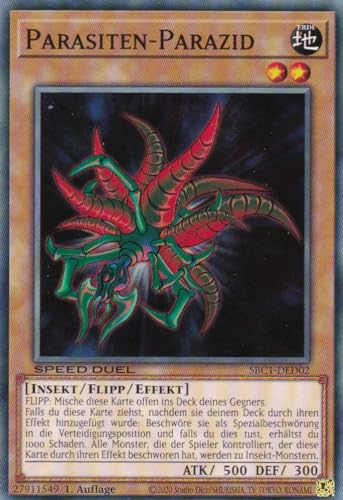 SBC1-DED02 - Parasiten-Parazid - Common - 1. Auflage - DEUTSCH - Speed Duel: Streets of Battle City - mit LMS Trading Fieldcenter-Karte Yugioh SBC1-DED02 - Parasiten-Parazid - Common - 1. Auflage - DEUTSCH - Speed Duel: Streets of Battle City - mit LMS Trading Fieldcenter-Karte Yugioh von LMS Trading