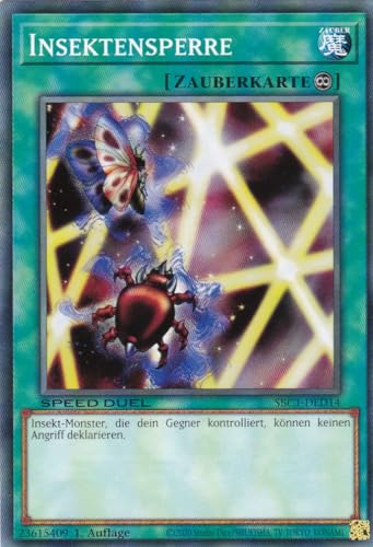 SBC1-DED14 - Insektensperre - Common - 1. Auflage - DEUTSCH - Speed Duel: Streets of Battle City - mit LMS Trading Fieldcenter-Karte Yugioh SBC1-DED14 - Insektensperre - Common - 1. Auflage - DEUTSCH - Speed Duel: Streets of Battle City - mit LMS Trading Fieldcenter-Karte Yugioh von LMS Trading
