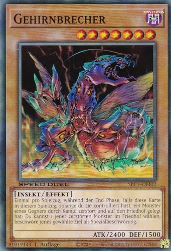 SBC1-DEI02 - Gehirnbrecher - Common - 1. Auflage - DEUTSCH - Speed Duel: Streets of Battle City - mit LMS Trading Fieldcenter-Karte Yugioh von LMS Trading
