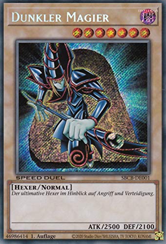 SBCB-DE001 - Dunkler Magier - Secret Rare - 1. Auflage - Deutsch - Speed Duel: Battle City Box - mit LMS Trading Fieldcenter-Karte Yugioh SBCB-DE001 - Dunkler Magier - Secret Rare - 1. Auflage - Deutsch - Speed Duel: Battle City Box - mit LMS Trading Fieldcenter-Karte Yugioh von LMS Trading
