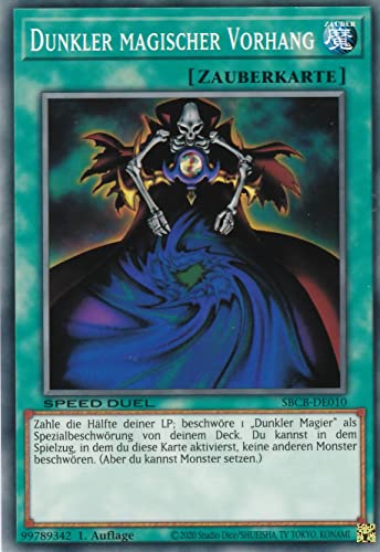 SBCB-DE010 - Dunkler magischer Vorhang - Common - 1. Auflage - Deutsch - Speed Duel: Battle City Box - mit LMS Trading Fieldcenter-Karte Yugioh SBCB-DE010 - Dunkler magischer Vorhang - Common - 1. Auflage - Deutsch - Speed Duel: Battle City Box - mit LMS Trading Fieldcenter-Karte Yugioh von LMS Trading